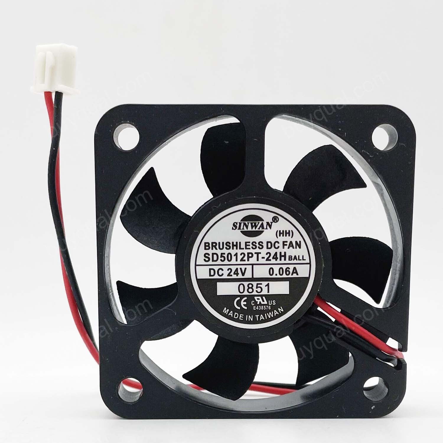 SINWAN SD5012PT-24H (HH) HH 24V 0.06A 1.5W 2wires Cooling Fan - NEW SINWAN SD5012PT-24H (HH) HH 24V 0.06A 1.5W 2wires Cooling Fan - NEW